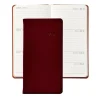 2026 6" Pocket Datebook in Bordeaux Traditional Leather