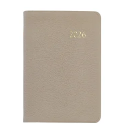 2026 Daily Journal in Beechwod Pebble Grain Leather