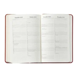 2026 Daily Journal in Beechwod Pebble Grain Leather