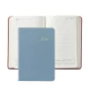 2026 Daily Journal in Blue Pebble Grain Leather