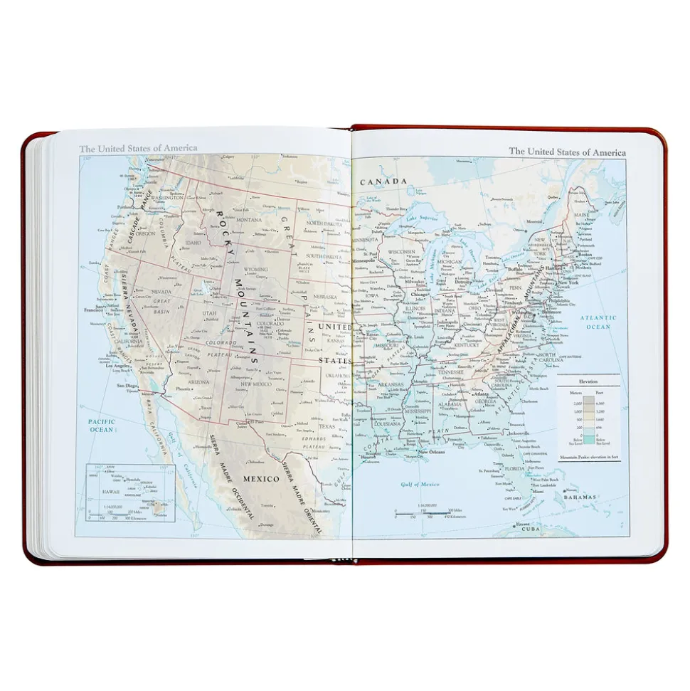 2026 Desk Diary in Blue Pepple Grain Leather
