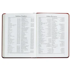 2026 Desk Diary in Blue Pepple Grain Leather