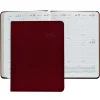 2026 Desk Diary in Bordeaux Leather