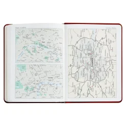 2026 Desk Diary in Bordeaux Leather