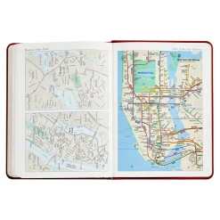 2026 Desk Diary in Bordeaux Leather