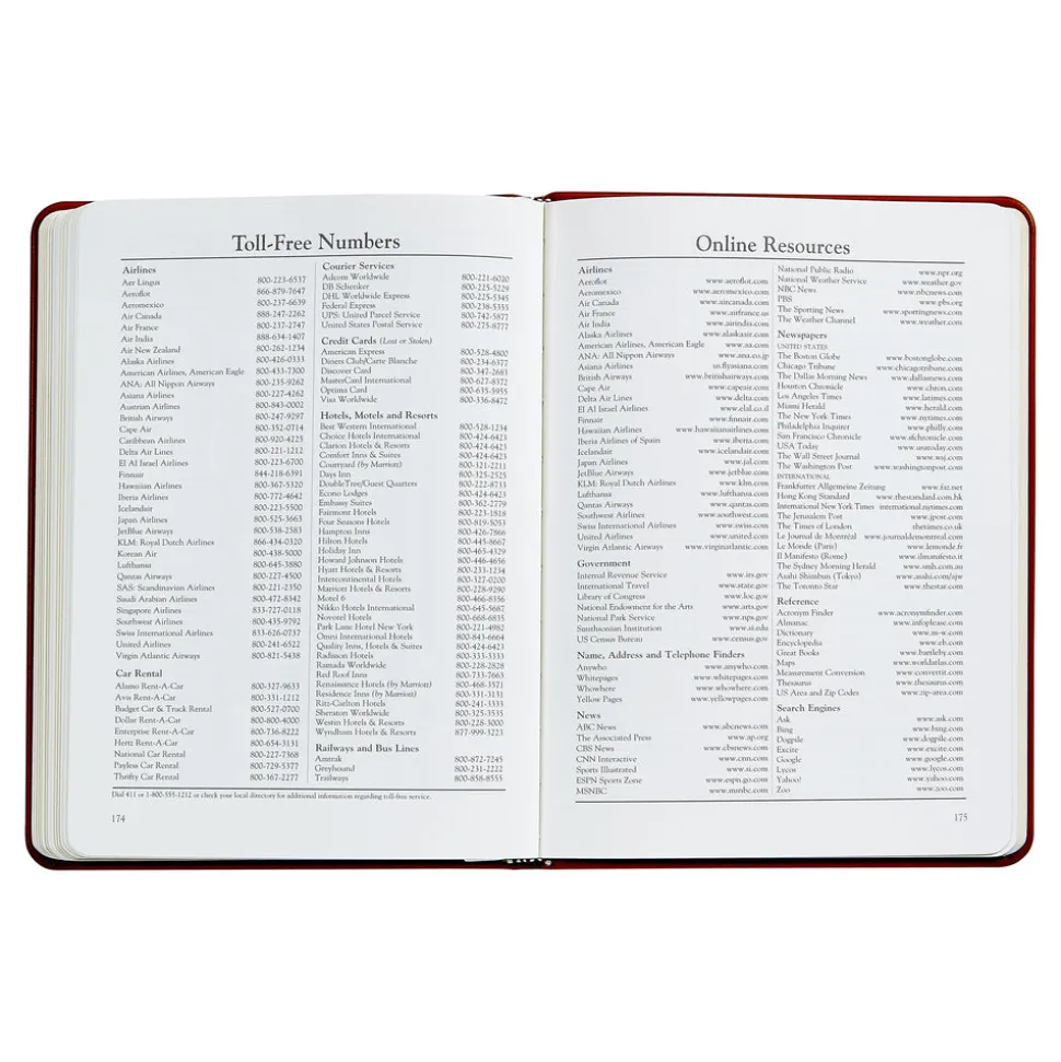 2026 Desk Diary in Bordeaux Leather