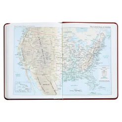 2026 Desk Diary in Wine Pebble Grain Leather