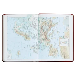2026 Desk Diary in Wine Pebble Grain Leather