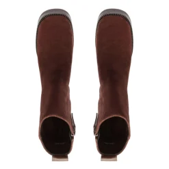 240 Suede Bootie in Root Brown