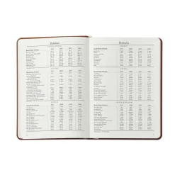 2026 Weekly Notebook in Blue Pebble Grain Leather