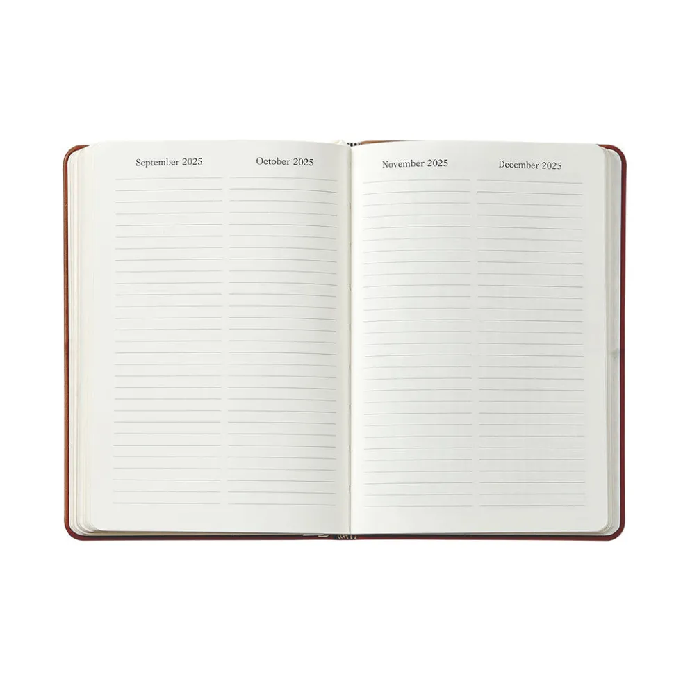 2026 Weekly Notebook in Blue Pebble Grain Leather