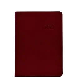 2026 Weekly Notebook in Bordeaux Traditional Leather