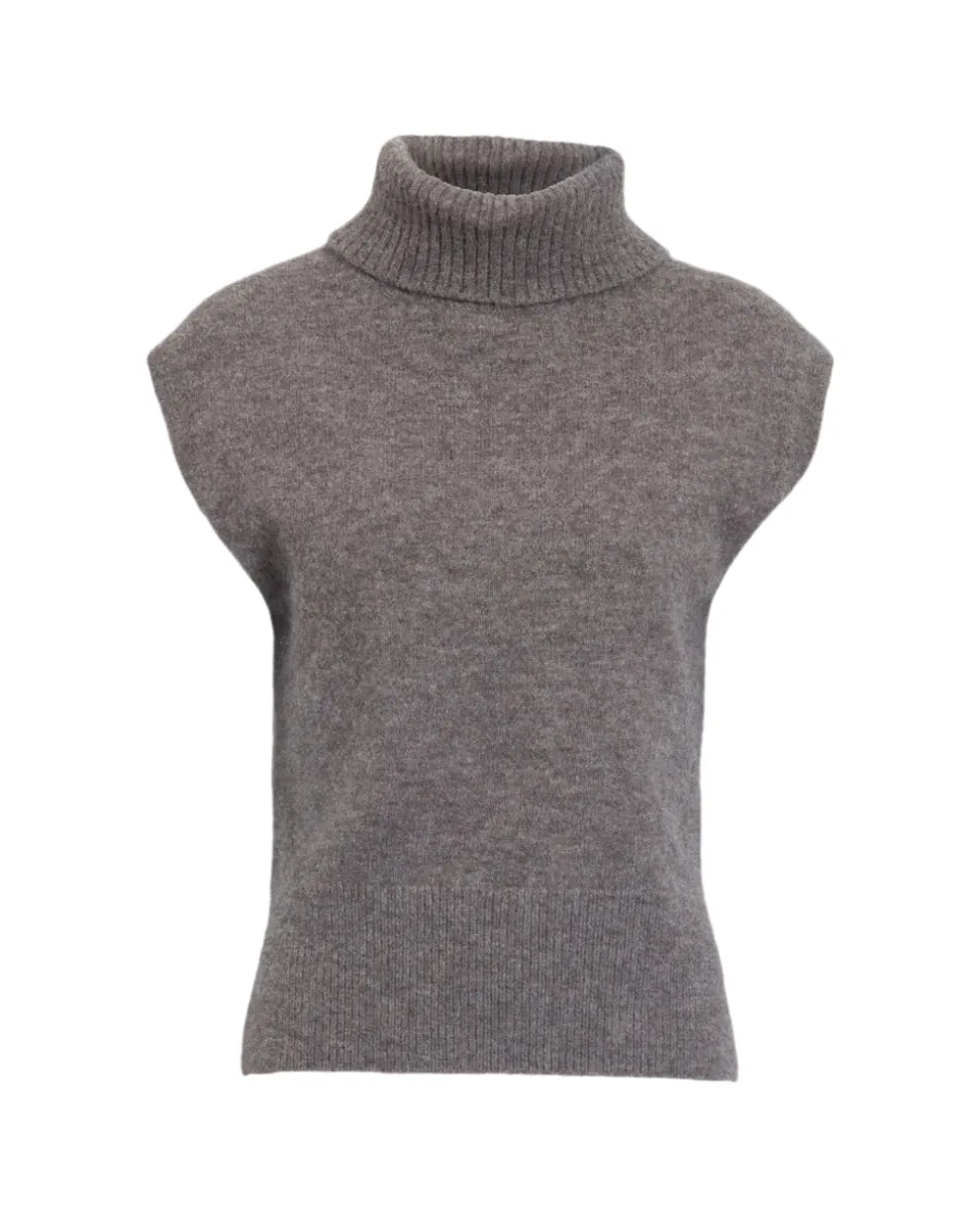 Aaron Sweater Vest in Walnut