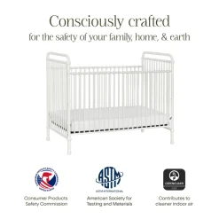 Abigail 3-in-1 Convertible Crib in Washed White
