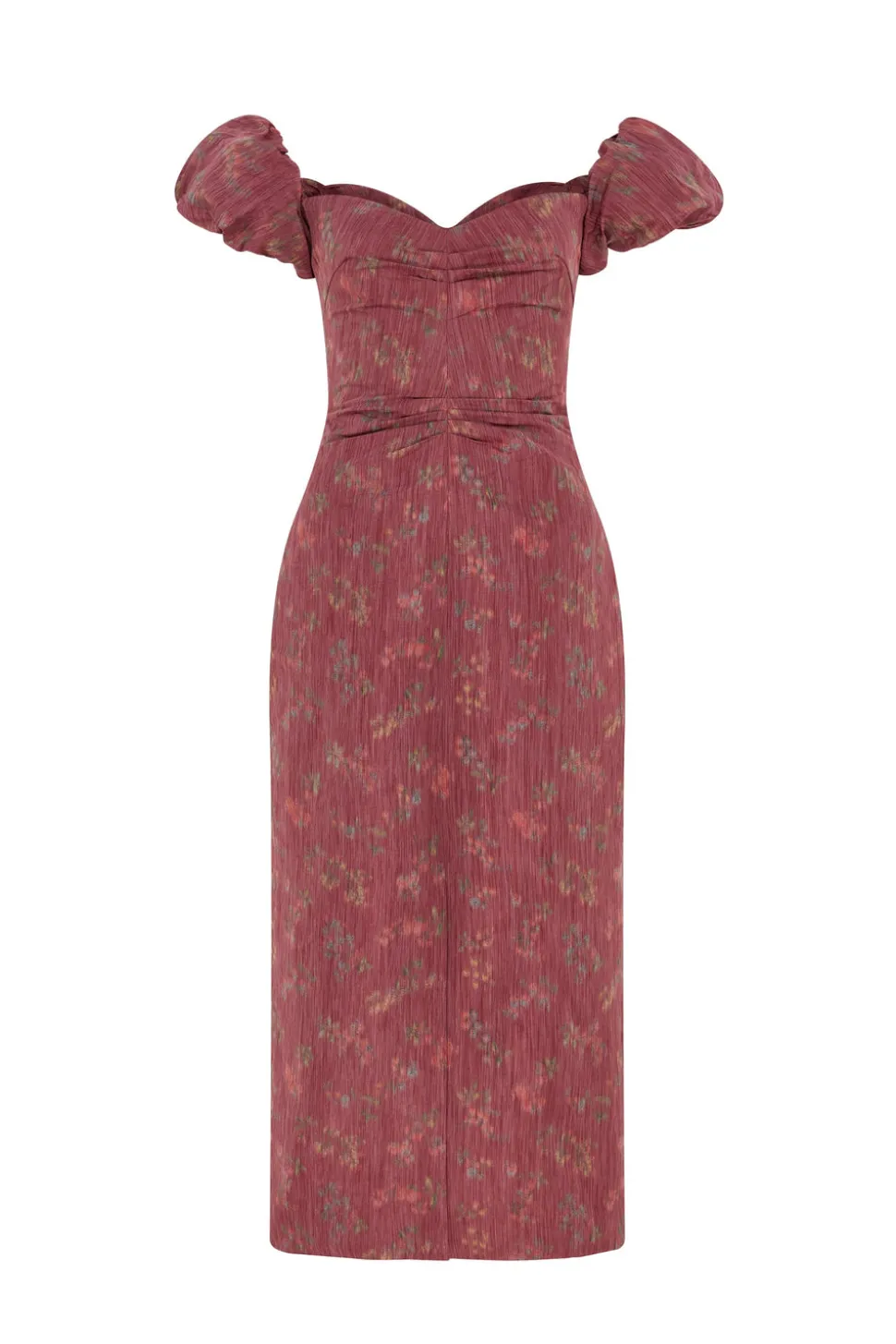 Adelaide Floral Ikat Column Midi Dress