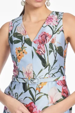 Adellyn Gown Glacial Blue Blossoms