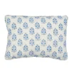Aditi Block Print Pillow in Blue & White