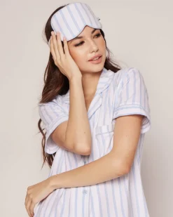 Adult’s Sleep Mask in Periwinkle Stripe