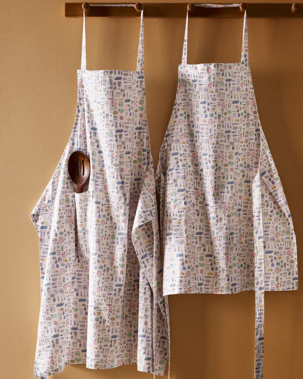 Adult’s Twill Apron in Baking Spirits Bright