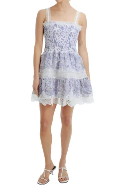 Aerin Mini Dress in Blue