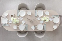 Afina Dinner Plate in White