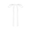 Aida Velvet Bow Barrette in Cream
