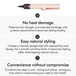 Airstrait Straightener in Ceramic Pink & Rose Gold