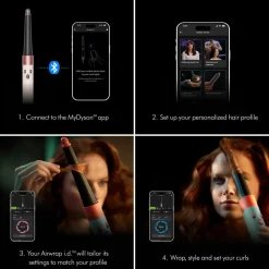 AirWrap Multi-Styler Curly + Coily in Ceramic Pink & Rose Gold