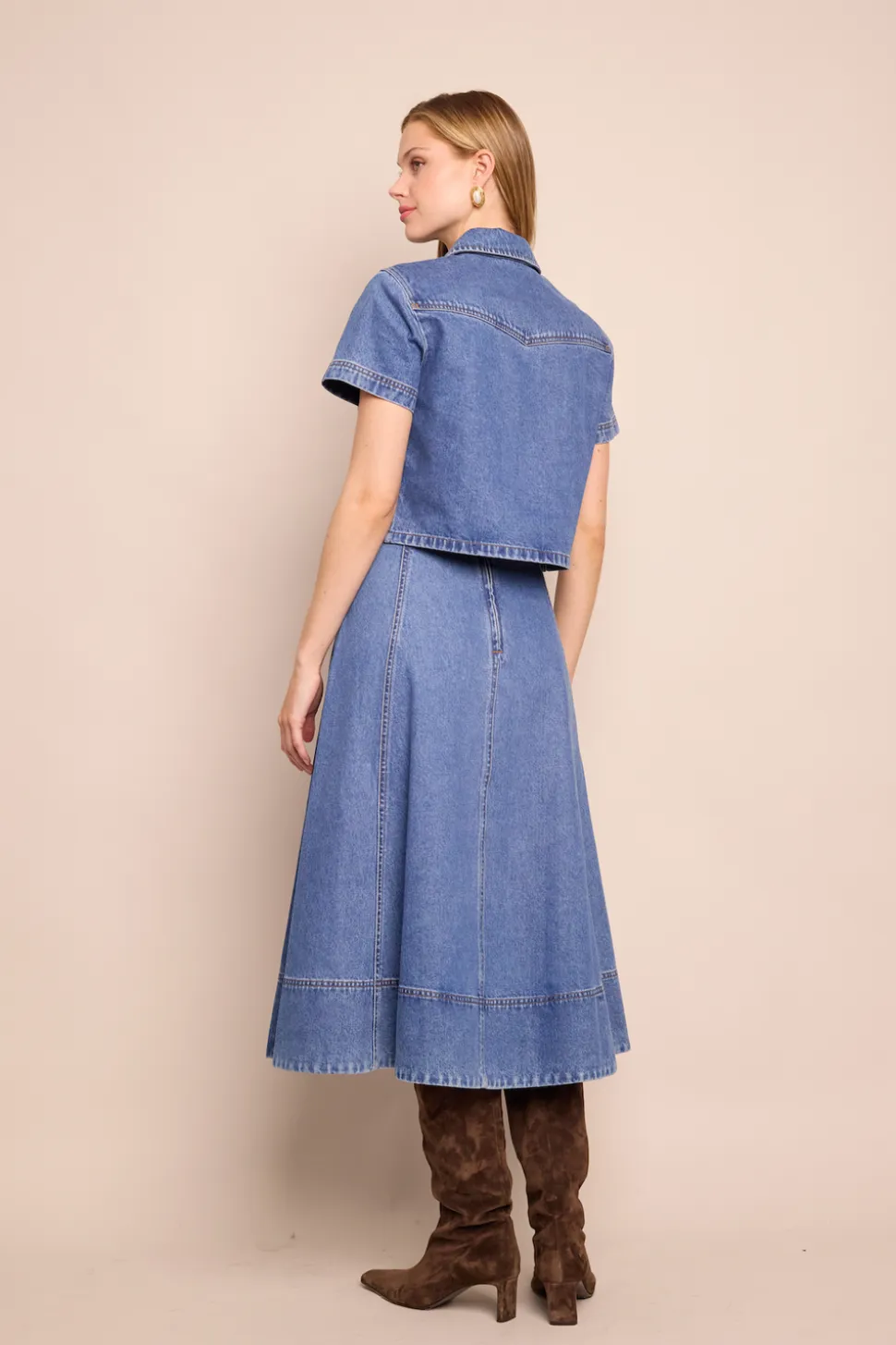 Aisha Skirt in Denim
