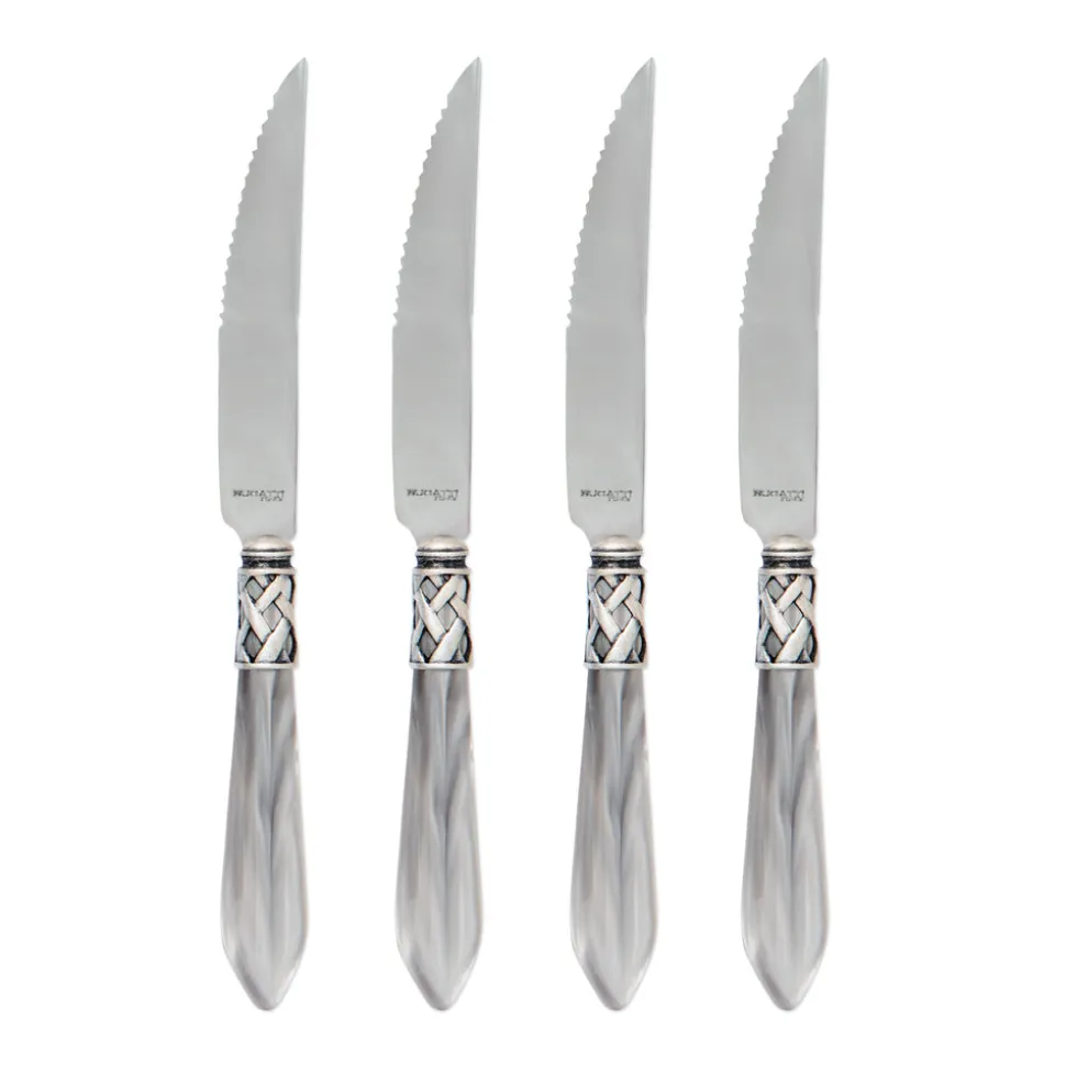 Aladdin Antique White Steak Knives, Set of 4
