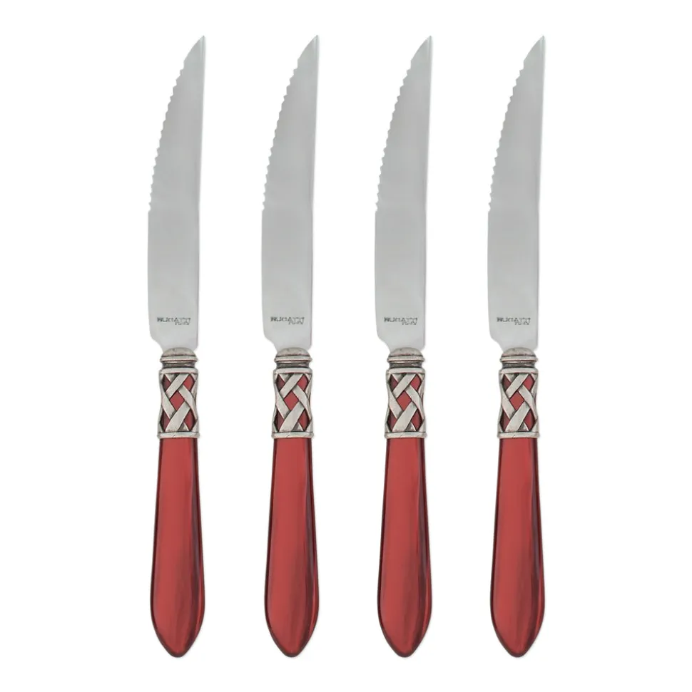Aladdin Antique White Steak Knives, Set of 4
