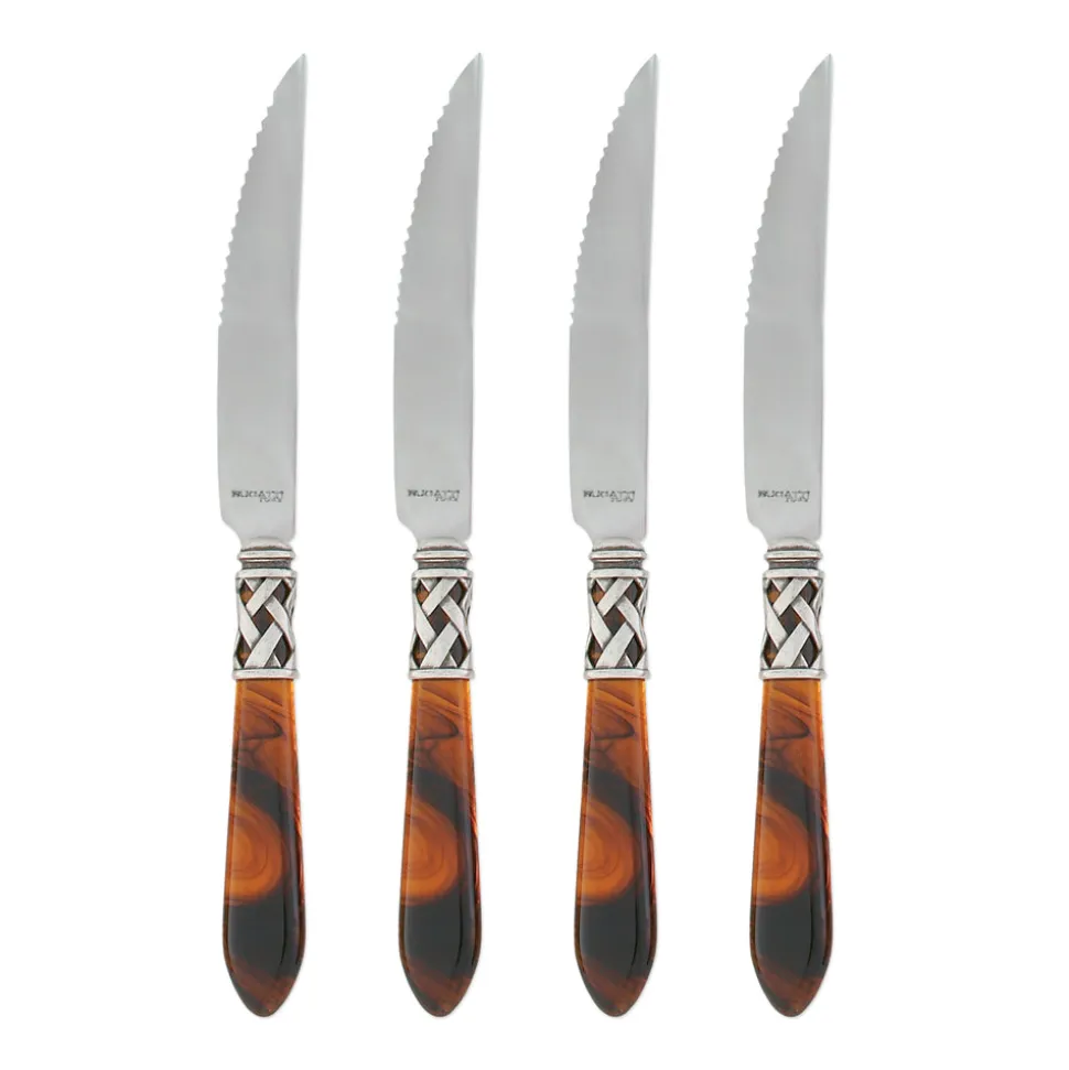 Aladdin Antique White Steak Knives, Set of 4