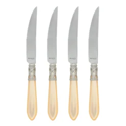 Aladdin Antique White Steak Knives, Set of 4
