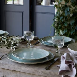 Alentejo Collection Pasta Plates in Turquoise, Set of 6