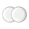 Alex Gold Set of 2, 6-1/2" Bread/Canape Plates