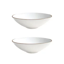 Alex Gold Set of 2, 8" Soup / Pasta Bowl
