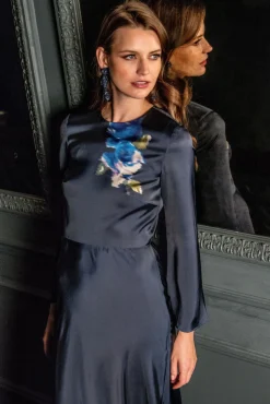 Alex Gown in Midnight Corsage