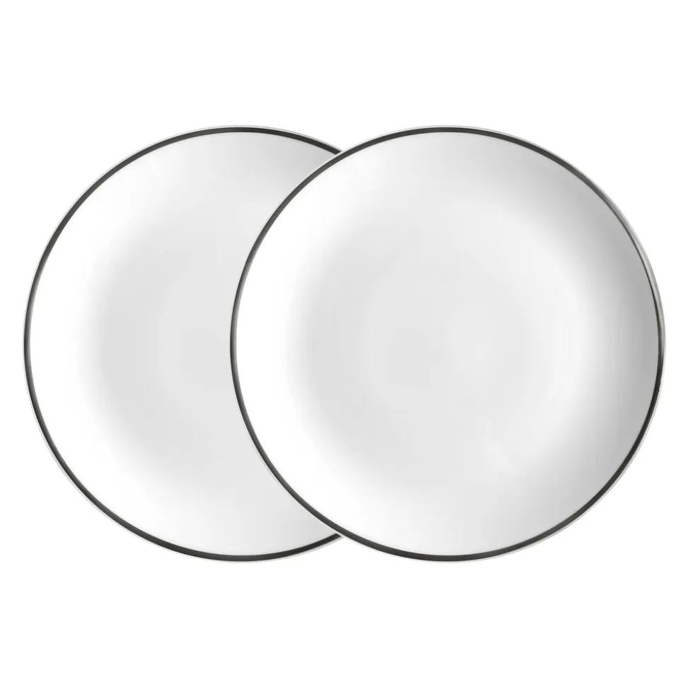 Alex Platinum Set of 2, 8" Salad / Dessert Plate
