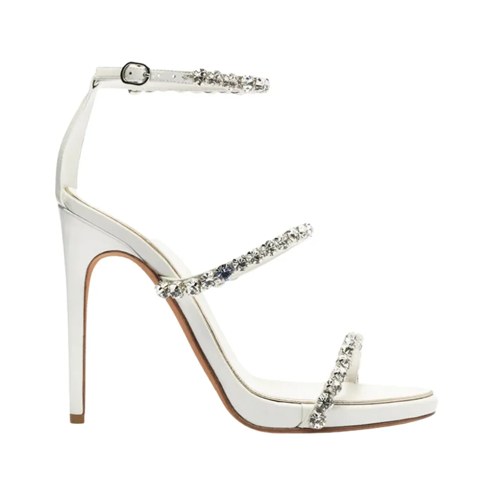 Alexa Bridal 100 in White & Crystal