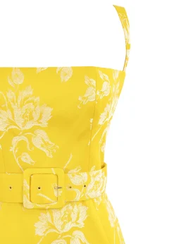 Alexandra Dress in Yellow Floral