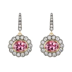 Alexandra Earrings Pink Tourmaline