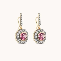 Alexandra Earrings Pink Tourmaline