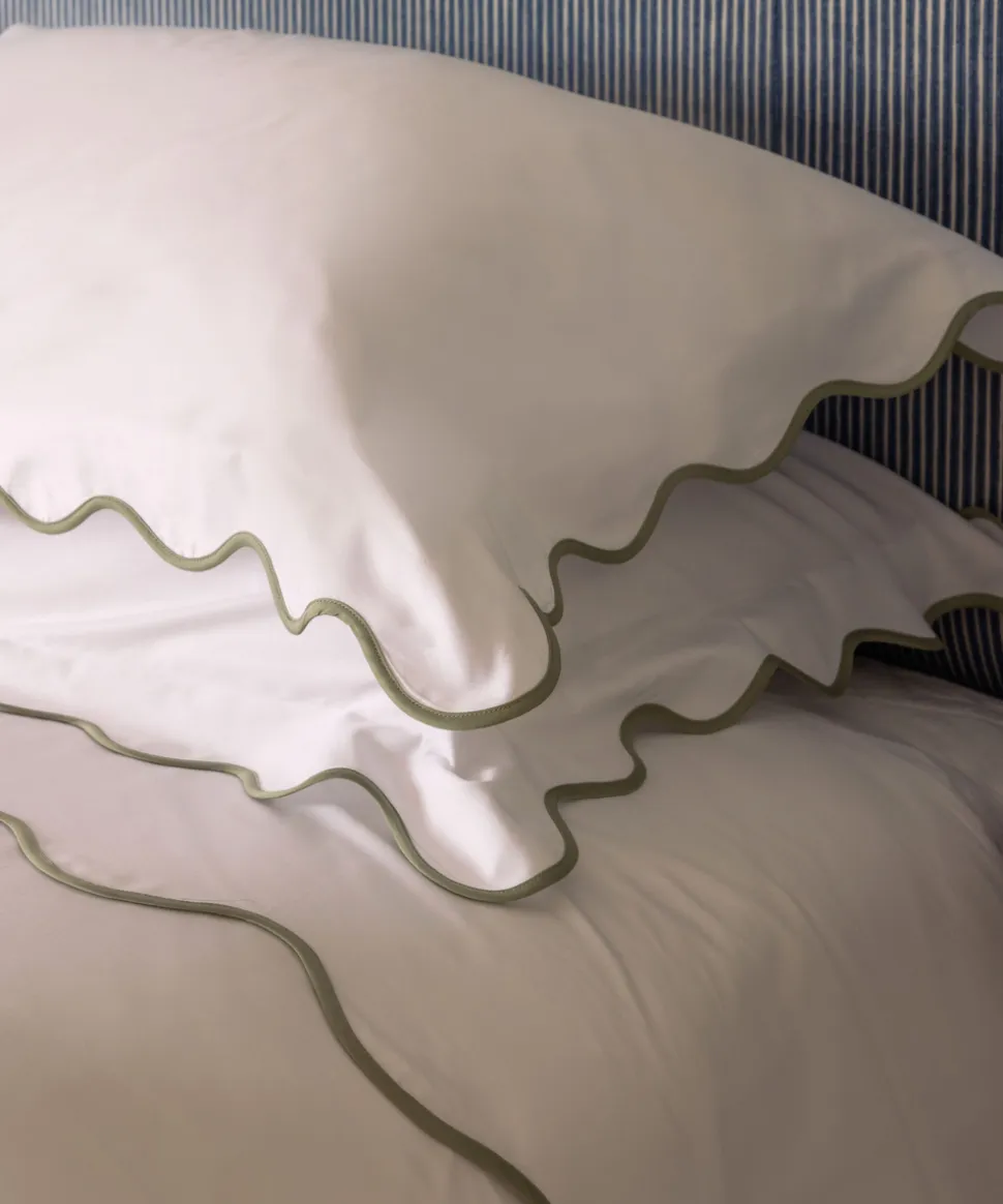 Alexandra Wavy Scalloped Bed Linen