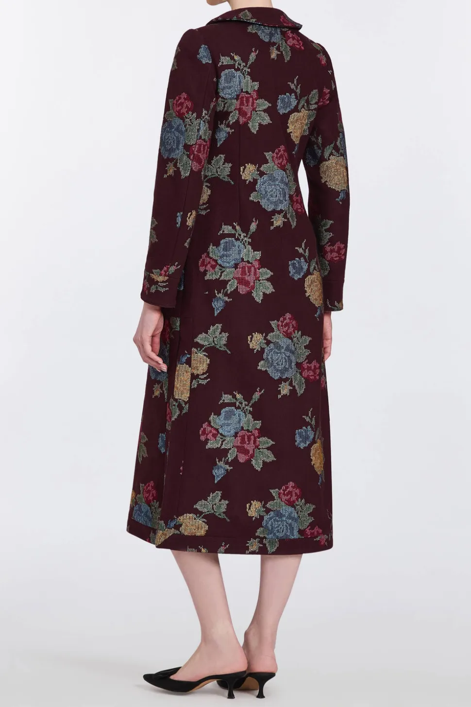 Alice Cross Stitch Floral Coat
