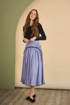 Allegra Skirt in Marfa Stripe