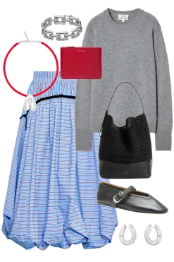 Allegra Skirt in Marfa Stripe