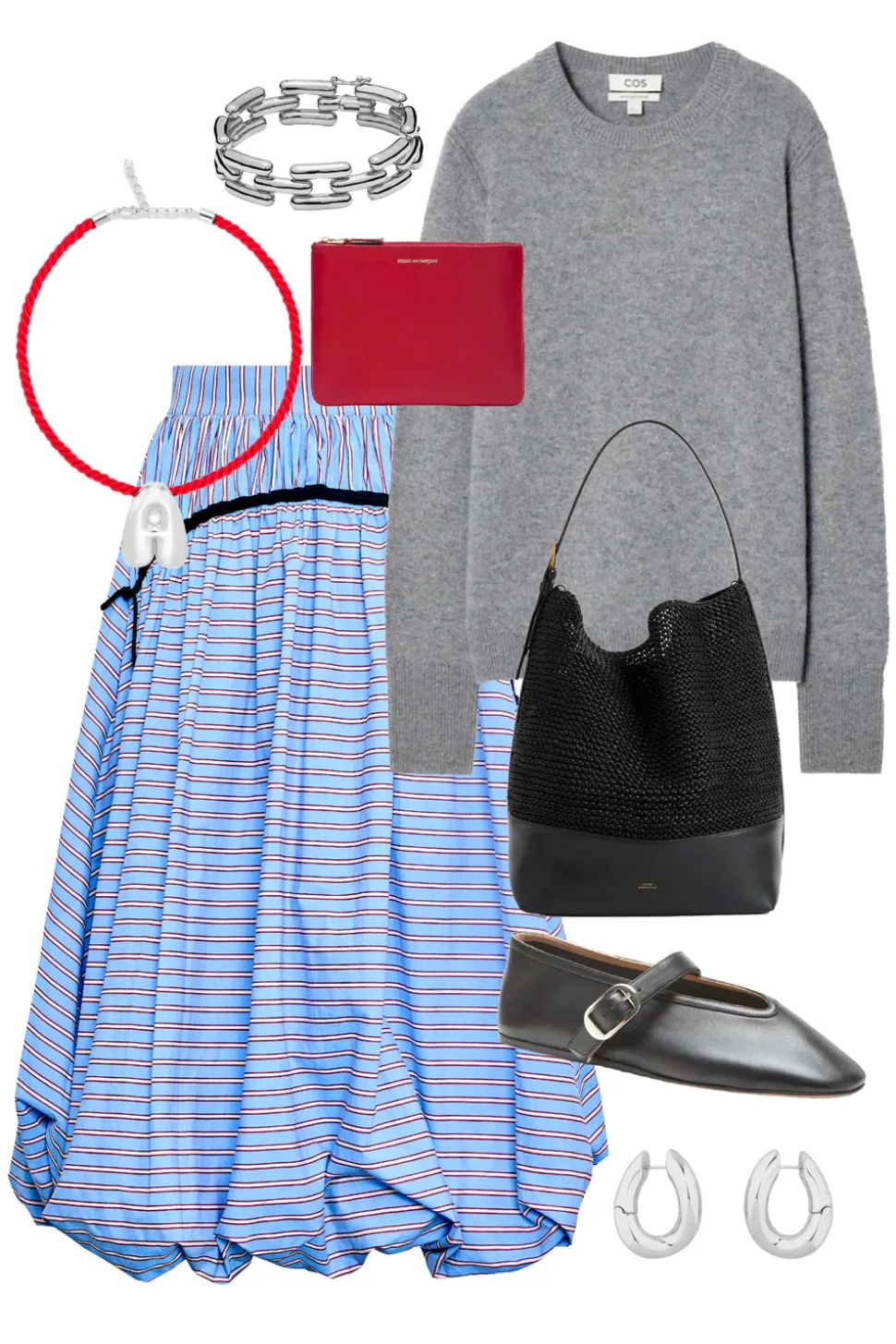 Allegra Skirt in Marfa Stripe