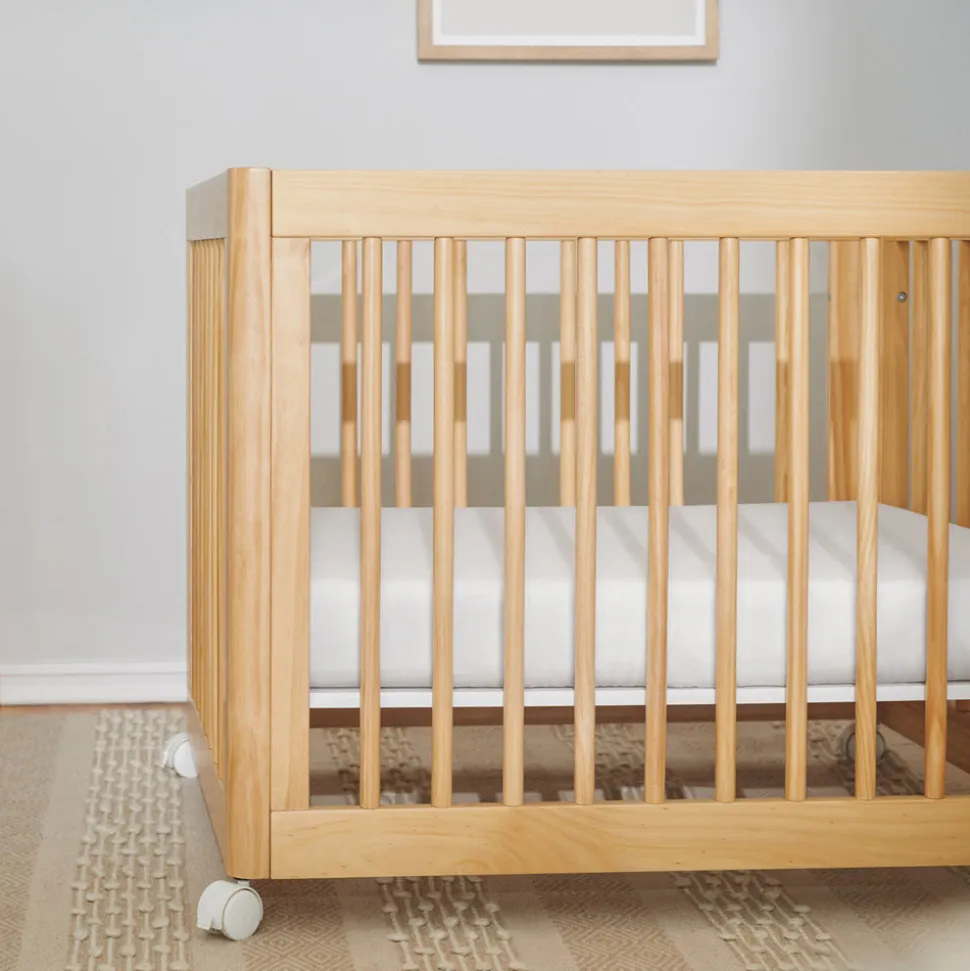 All-Stages Midi Crib Sheet in GOTS Certified Organic Muslin Cotton in White