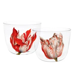 Alpha Tulipmania Water Tumbler with Tulips