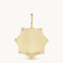 Alphabet Coin Pavé Charm